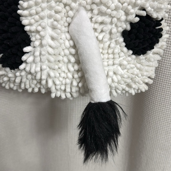 Adorable Cow Costume for Babies Sz 12 Mos chenille w horns/bell/tail  Halloween - Picture 6 of 8